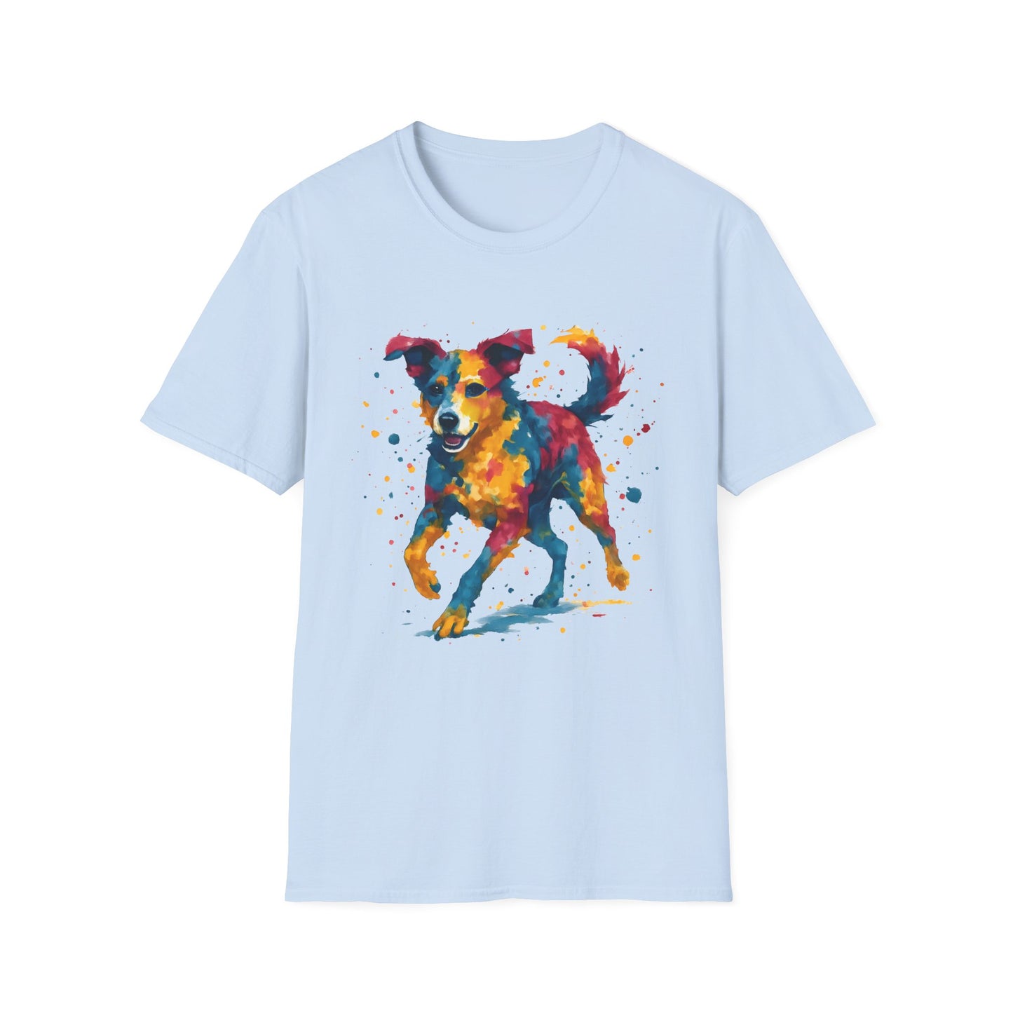 Color Splashed Watercolor Dog T-Shirt