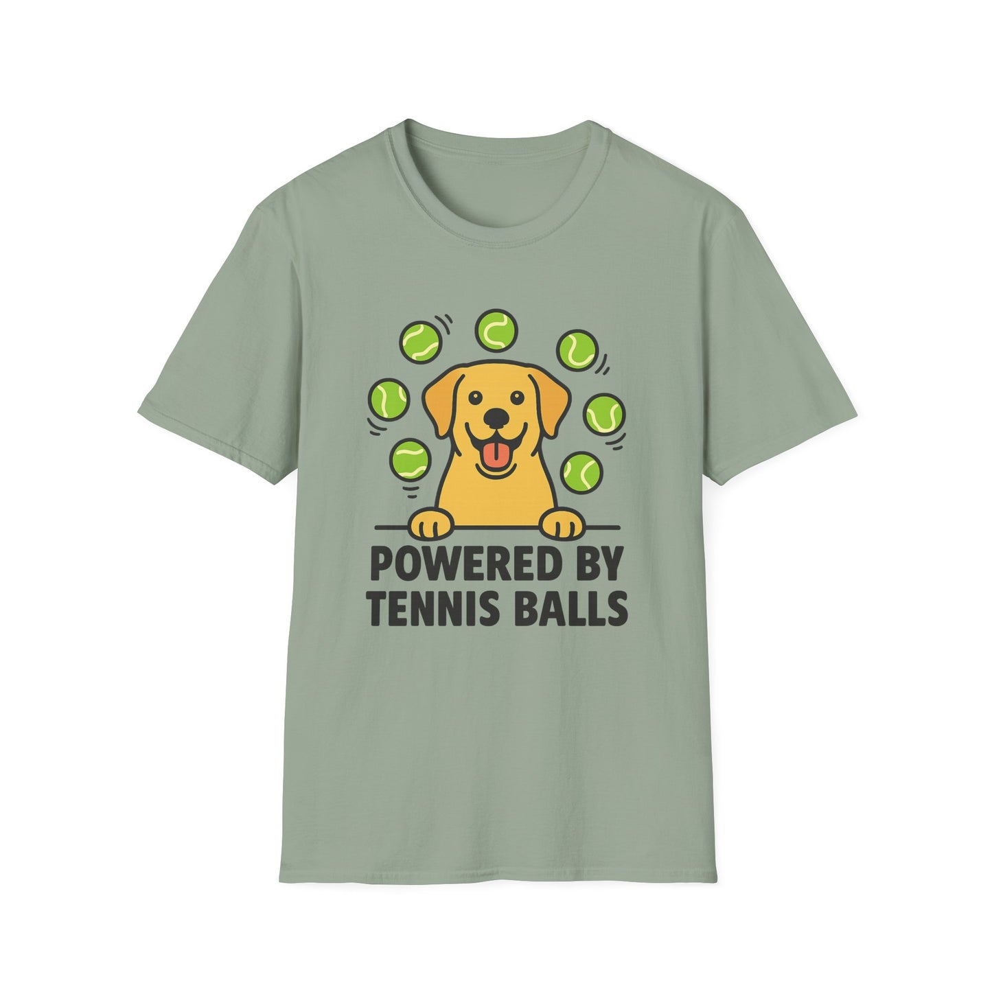 Powered by Tennis Balls T-Shirt