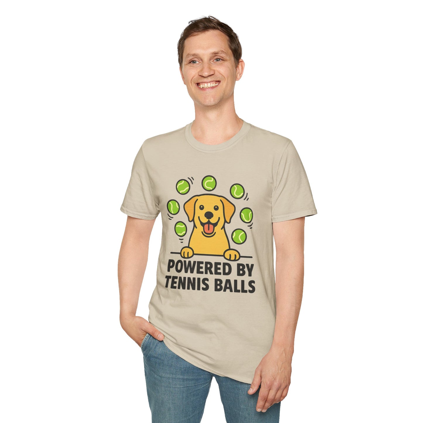 Powered by Tennis Balls T-Shirt