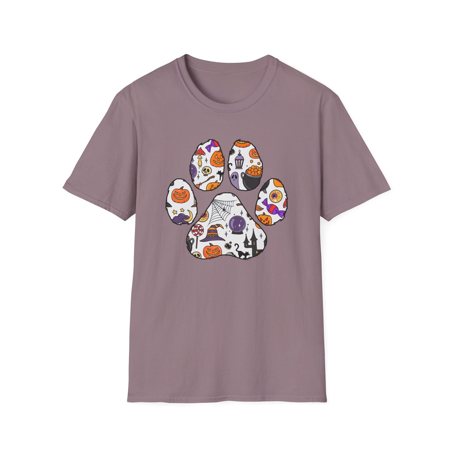 Halloween Cute Dog Paw Print T-shirt