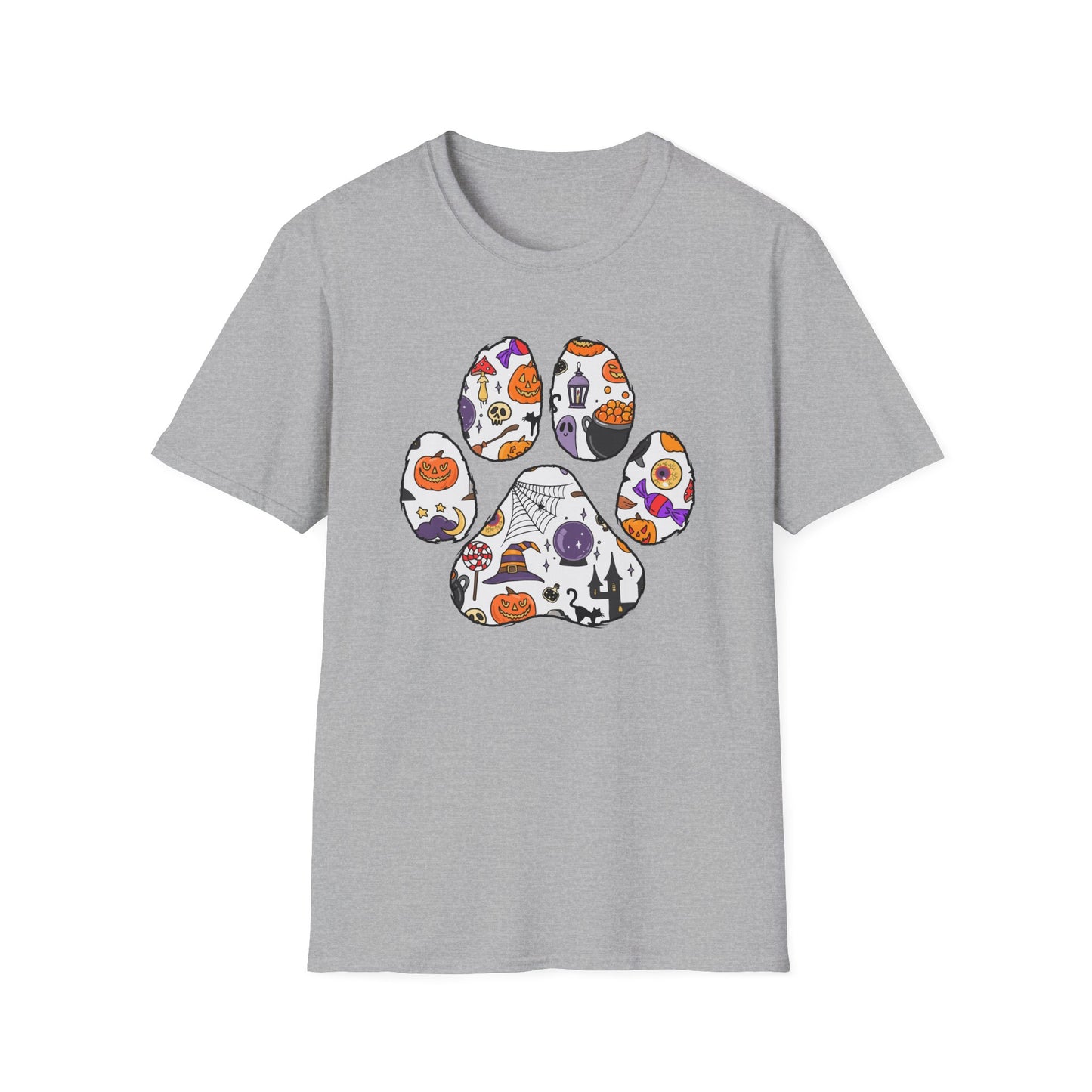 Halloween Cute Dog Paw Print T-shirt