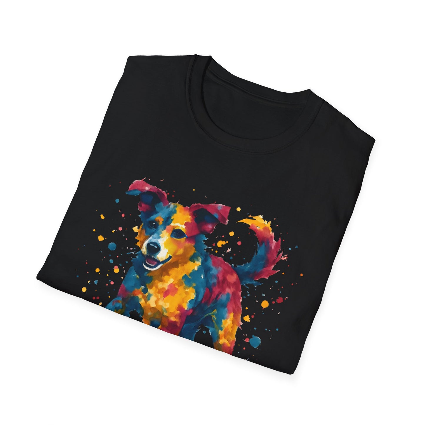 Color Splashed Watercolor Dog T-Shirt