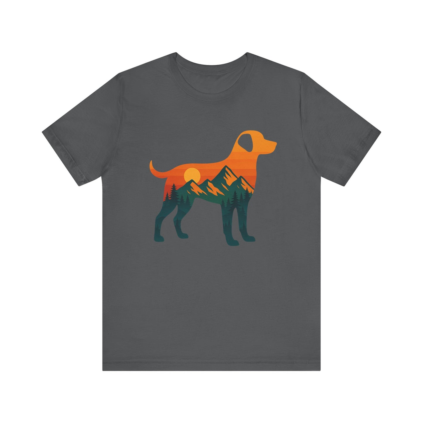 Dog silhouette mountain T-shirt