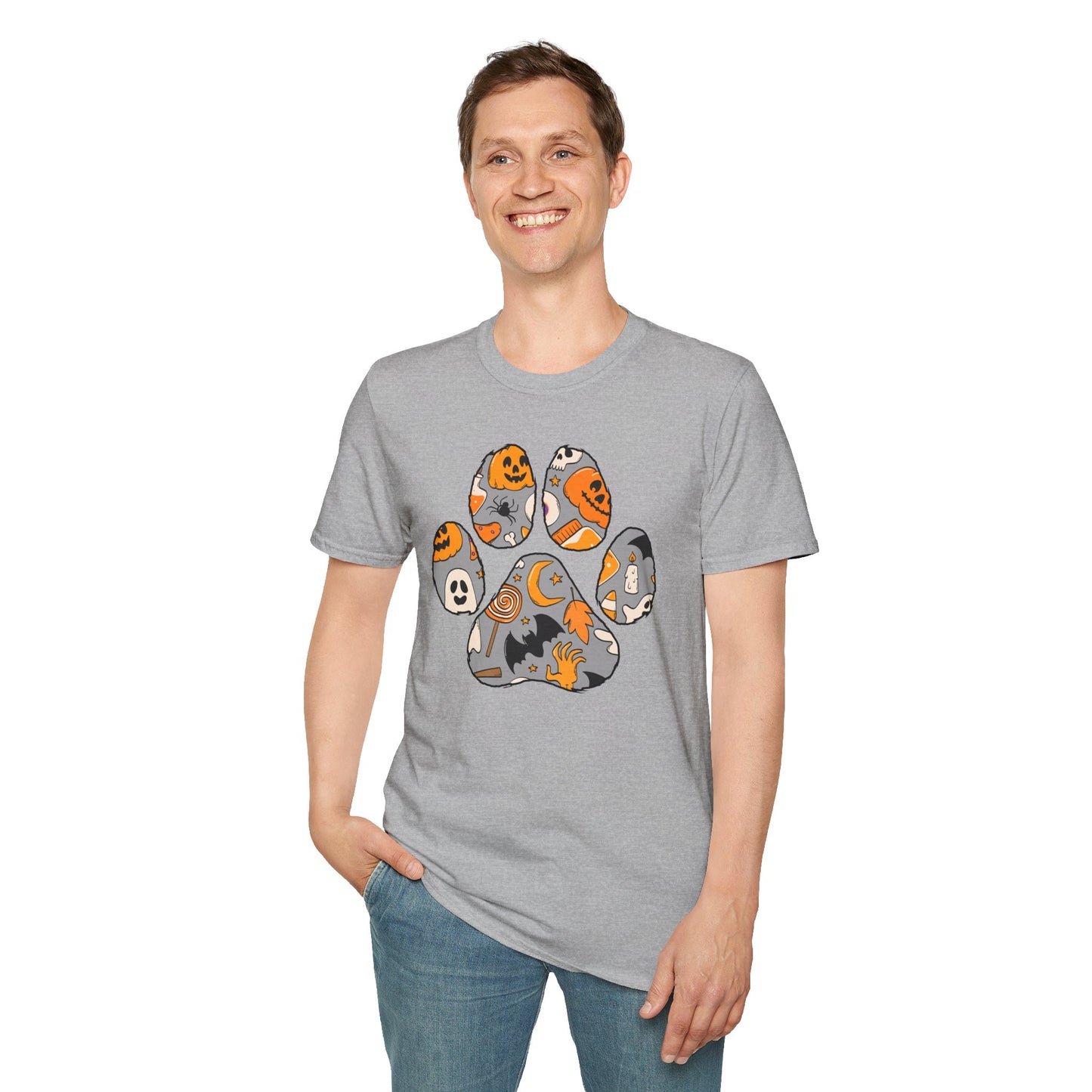 Halloween Dog Paw T-Shirt