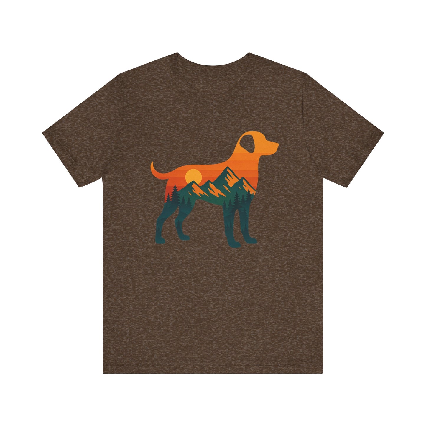 Dog silhouette mountain T-shirt