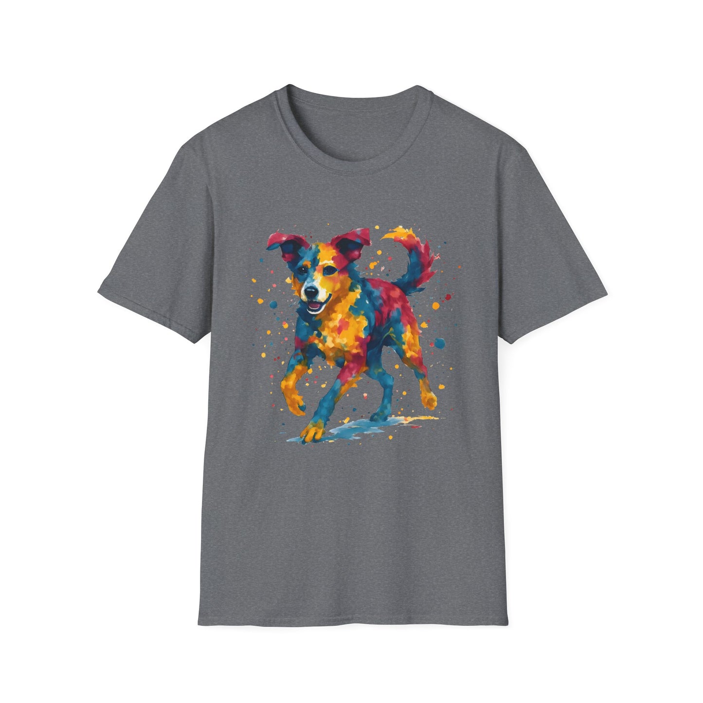 Color Splashed Watercolor Dog T-Shirt