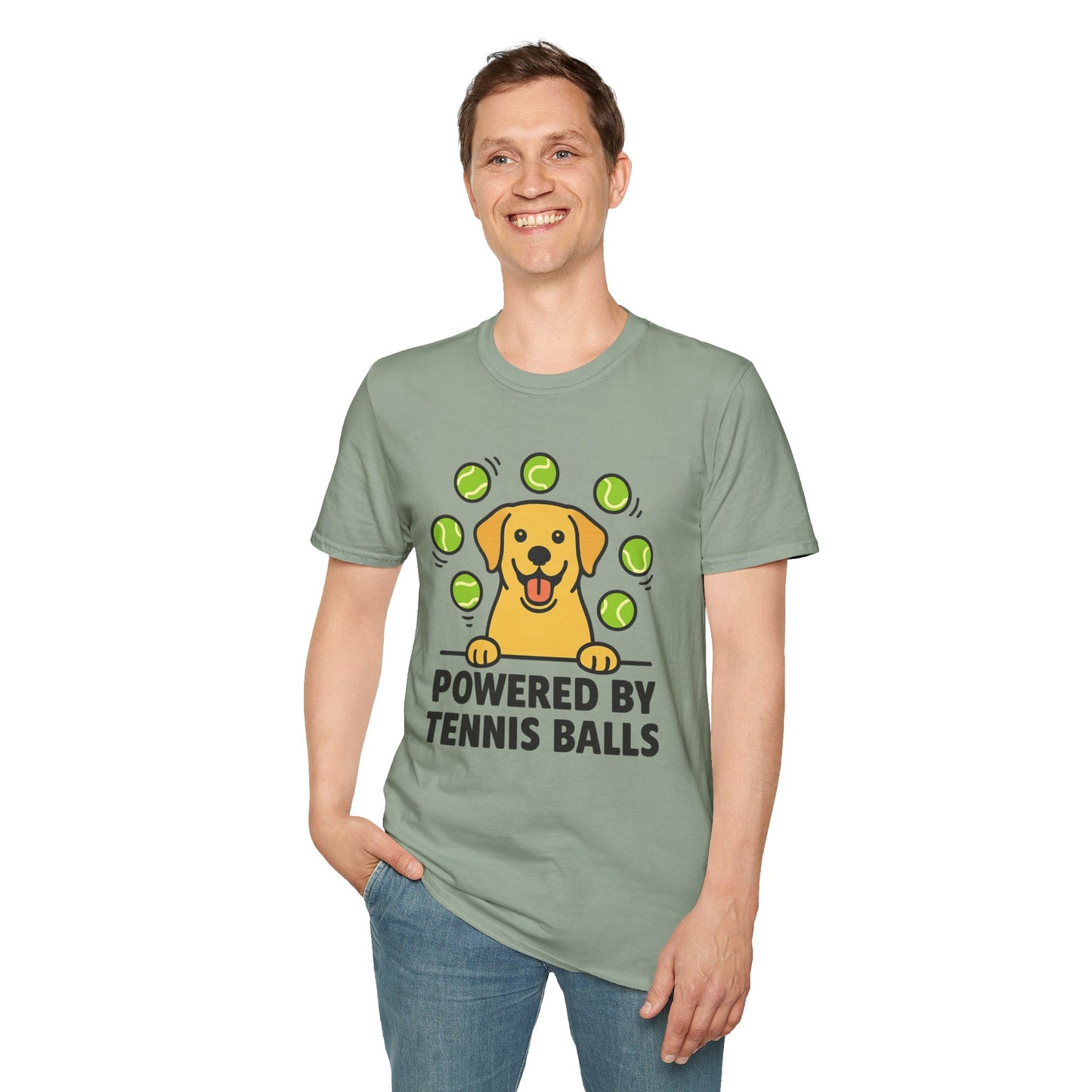 Powered by Tennis Balls T-Shirt