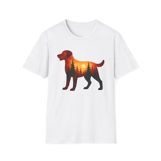 Sunset Dog Silhouette T-Shirt