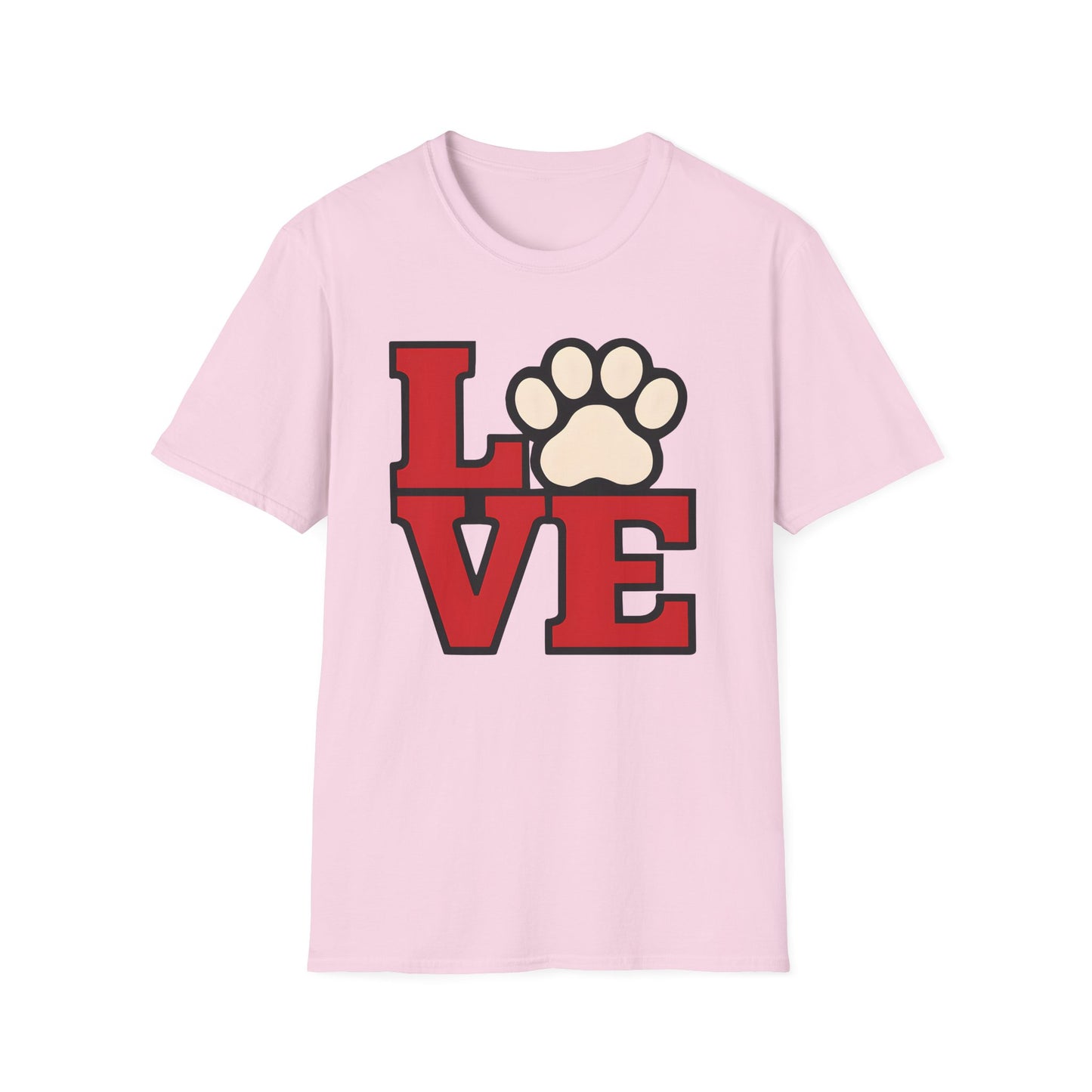 Love With Dog Paw T-Shirt