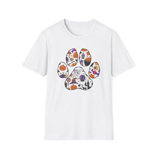 Halloween Cute Dog Paw Print T-shirt