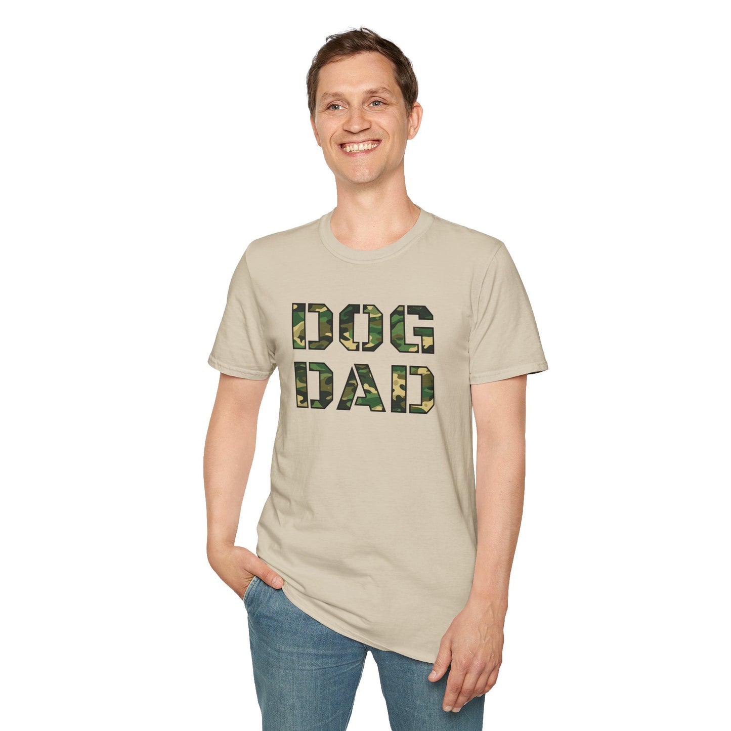 Camo Dog Dad T-Shirt
