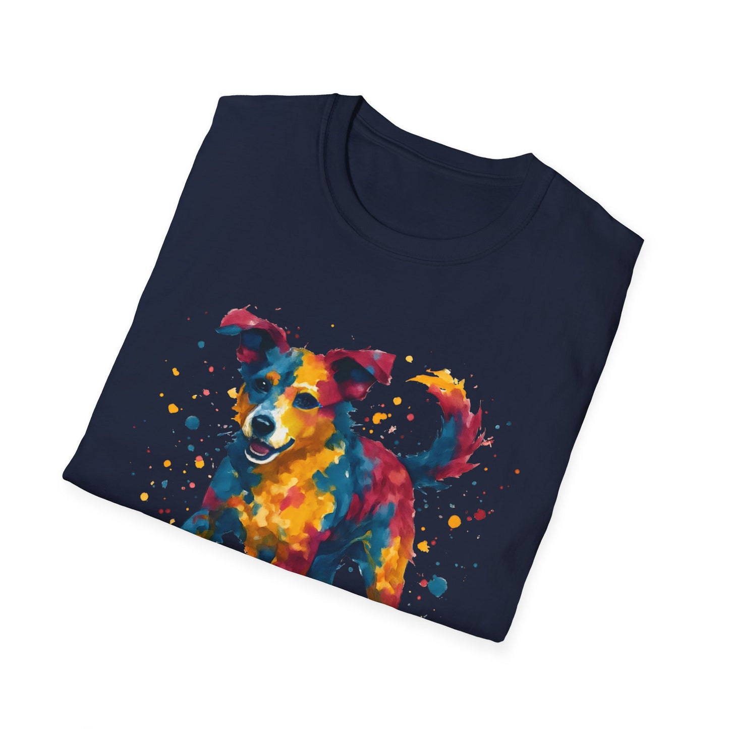 Color Splashed Watercolor Dog T-Shirt