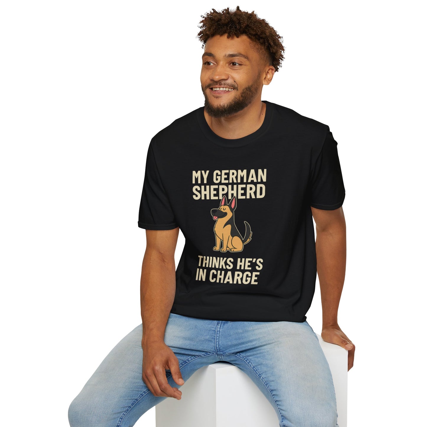 My German Shepherd Thinks He's in Charge T-Shirt