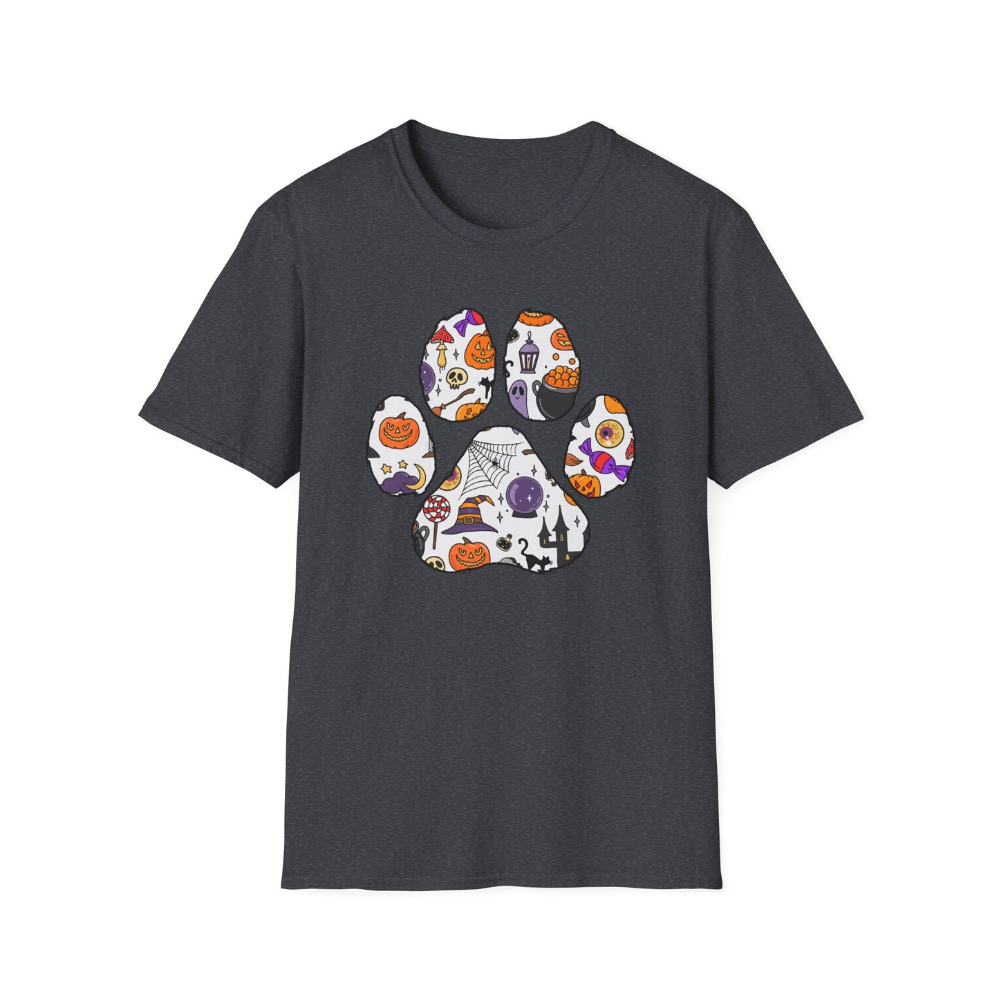 Halloween Cute Dog Paw Print T-shirt