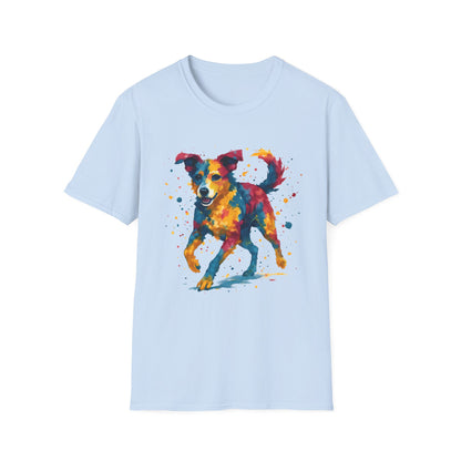 Color Splashed Watercolor Dog T-Shirt