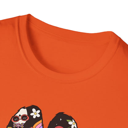 Halloween Print Dog Paw Print T-Shirt