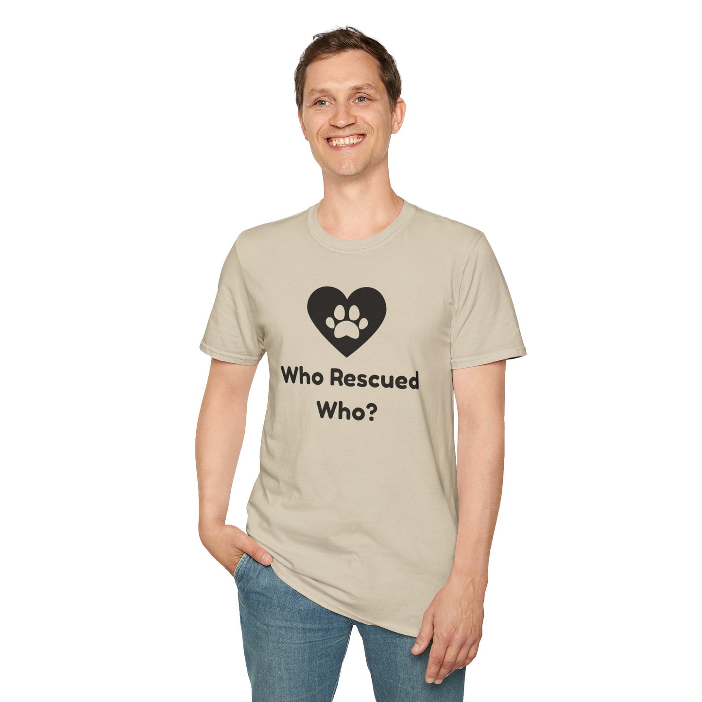 Who Rescued Who? T-shirt