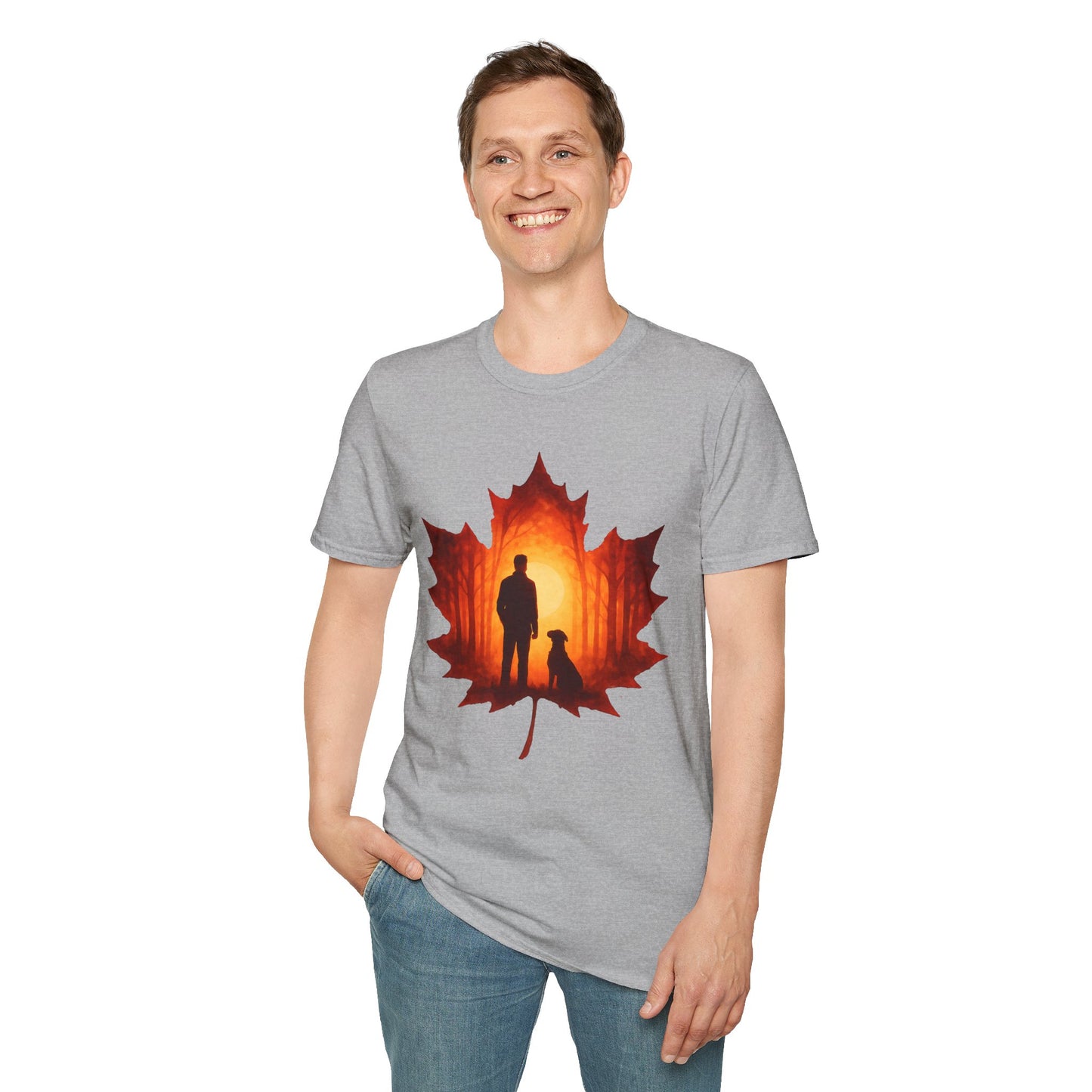 Autumn Hiking with Dog T-Shirt