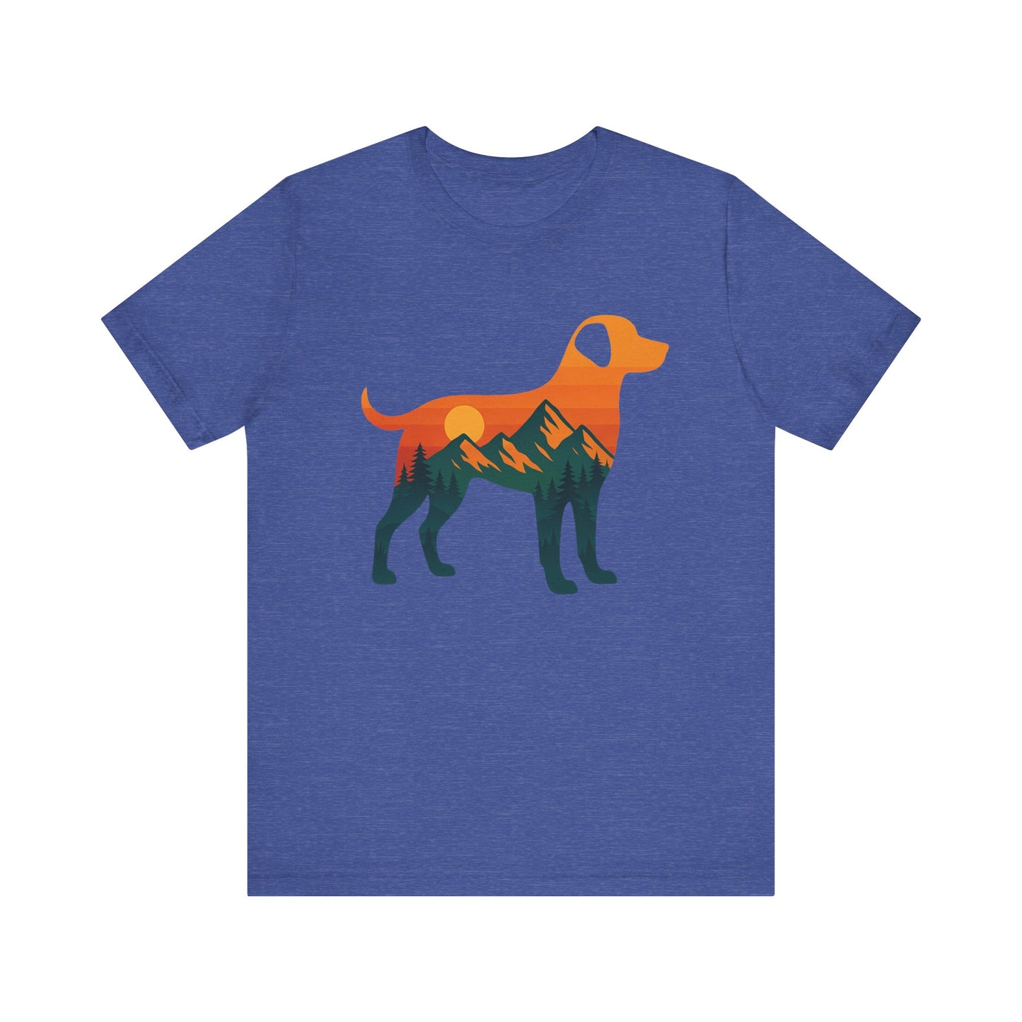 Dog silhouette mountain T-shirt
