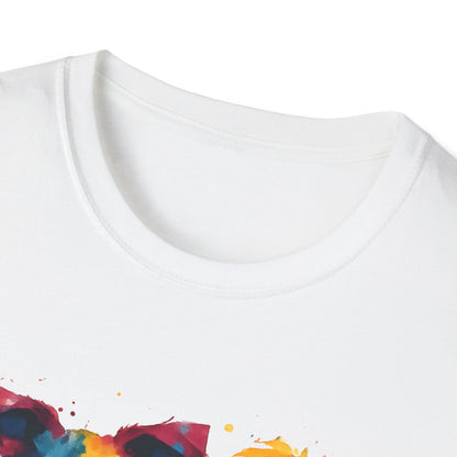 Color Splashed Watercolor Dog T-Shirt