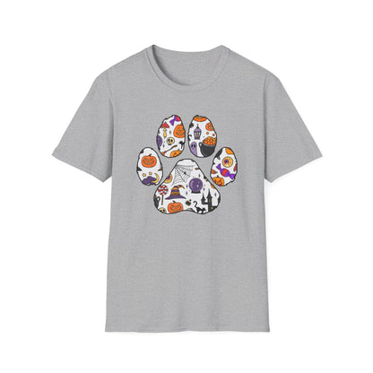 Halloween Cute Dog Paw Print T-shirt