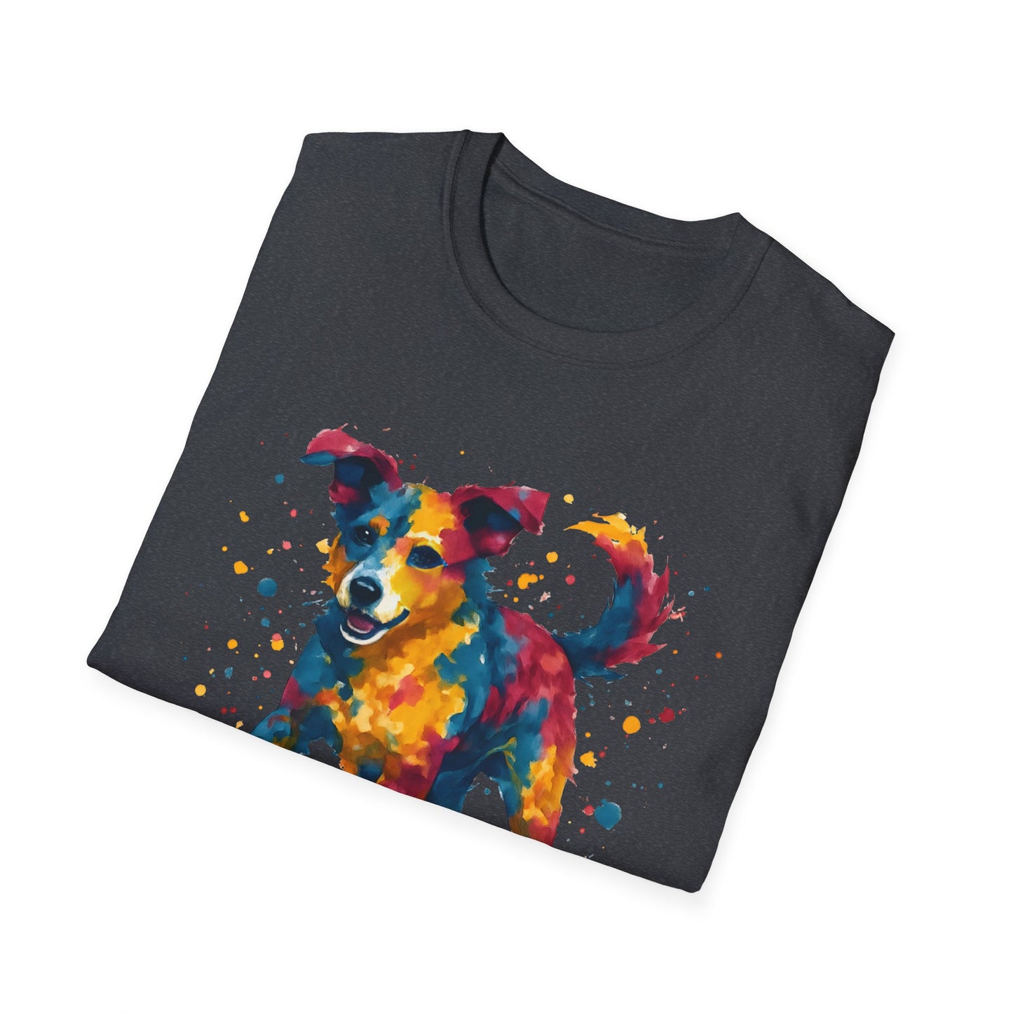 Color Splashed Watercolor Dog T-Shirt