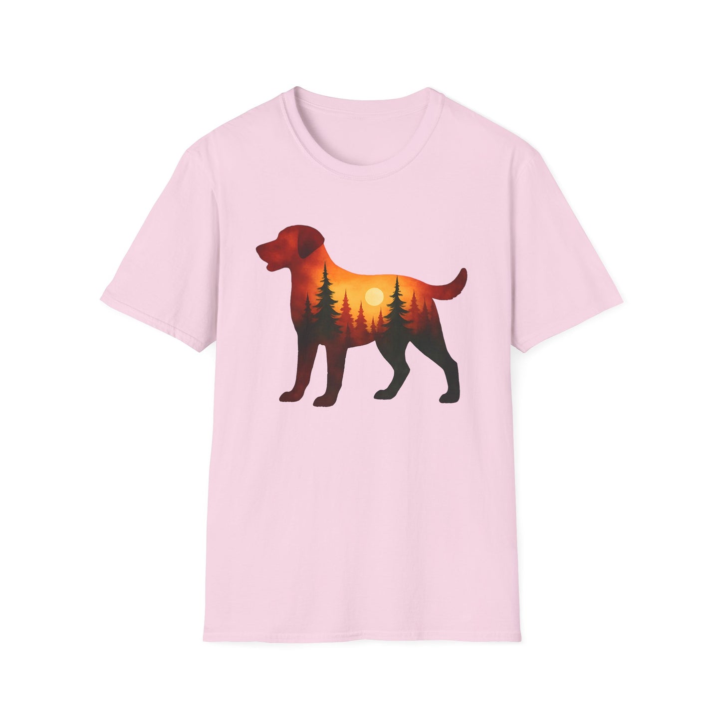 Sunset Dog Silhouette T-Shirt