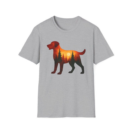 Sunset Dog Silhouette T-Shirt