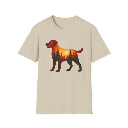 Sunset Dog Silhouette T-Shirt