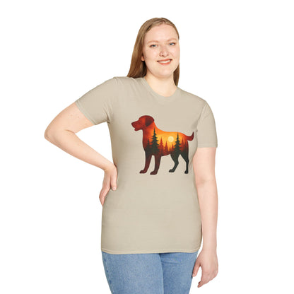 Sunset Dog Silhouette T-Shirt
