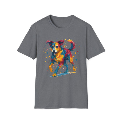 Color Splashed Watercolor Dog T-Shirt
