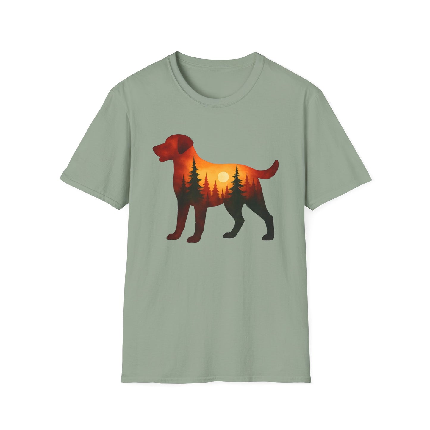 Sunset Dog Silhouette T-Shirt