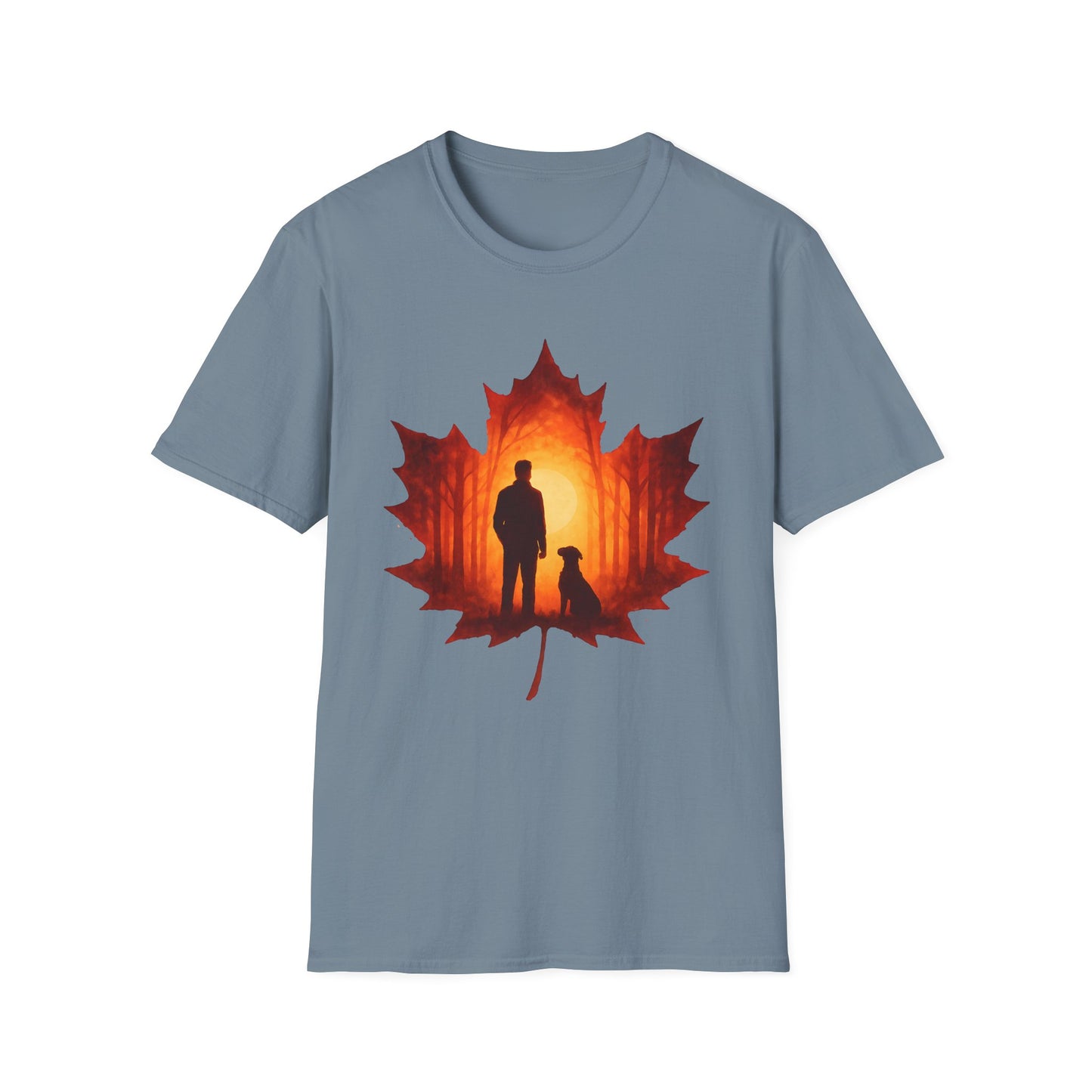 Autumn Hiking with Dog T-Shirt