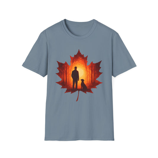 Autumn Hiking with Dog T-Shirt