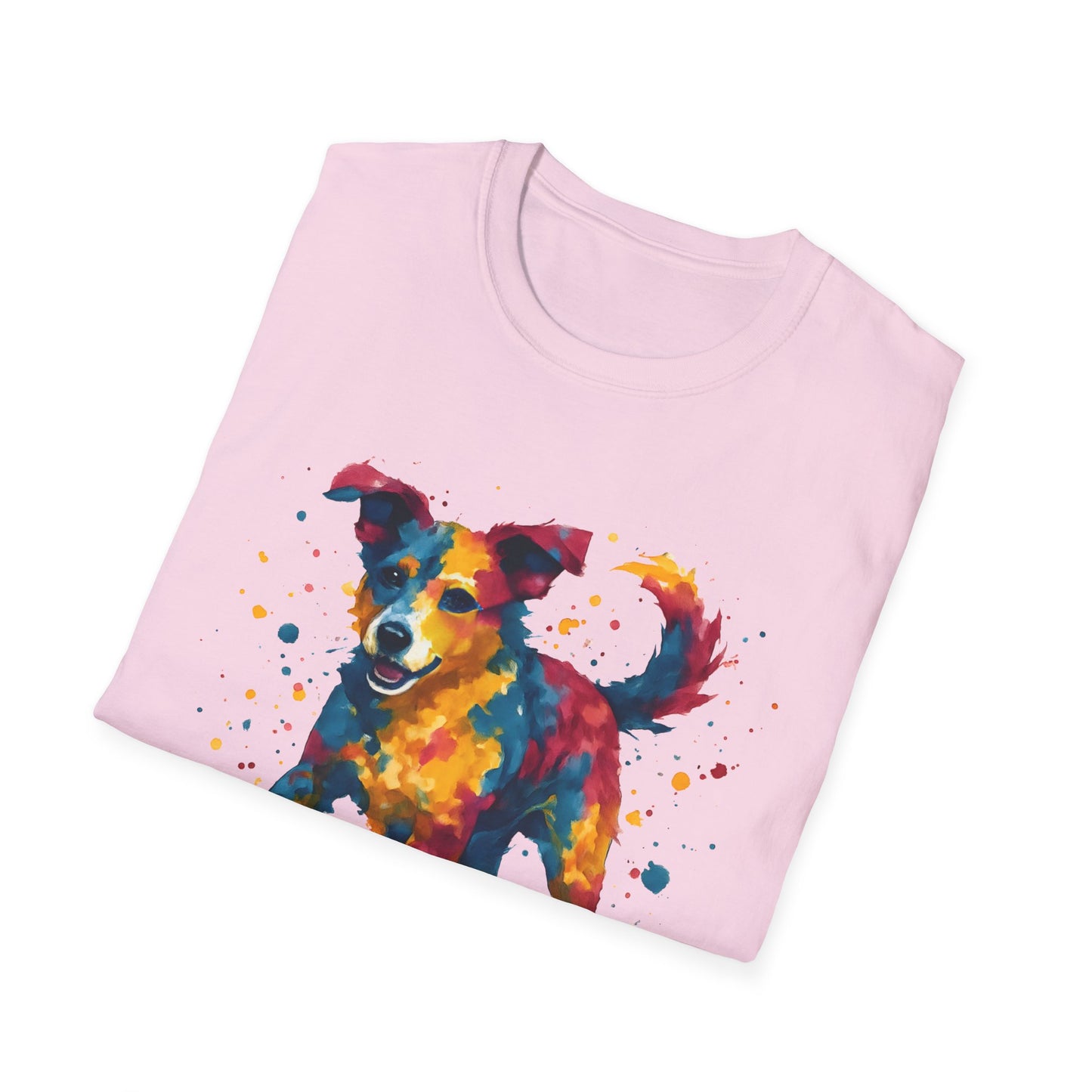 Color Splashed Watercolor Dog T-Shirt