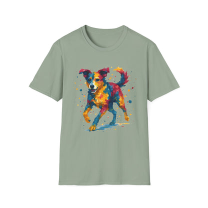 Color Splashed Watercolor Dog T-Shirt