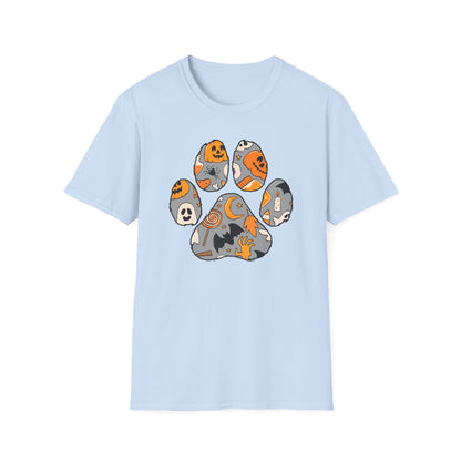 Halloween Dog Paw T-Shirt
