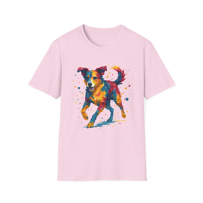 Color Splashed Watercolor Dog T-Shirt