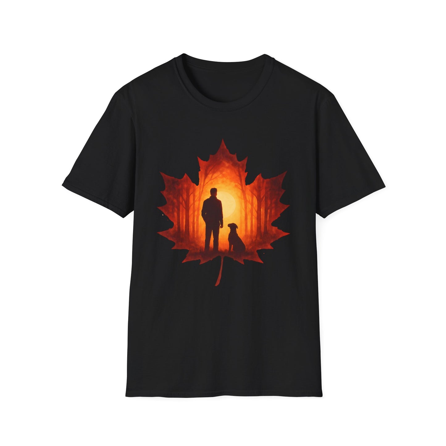 Autumn Hiking with Dog T-Shirt