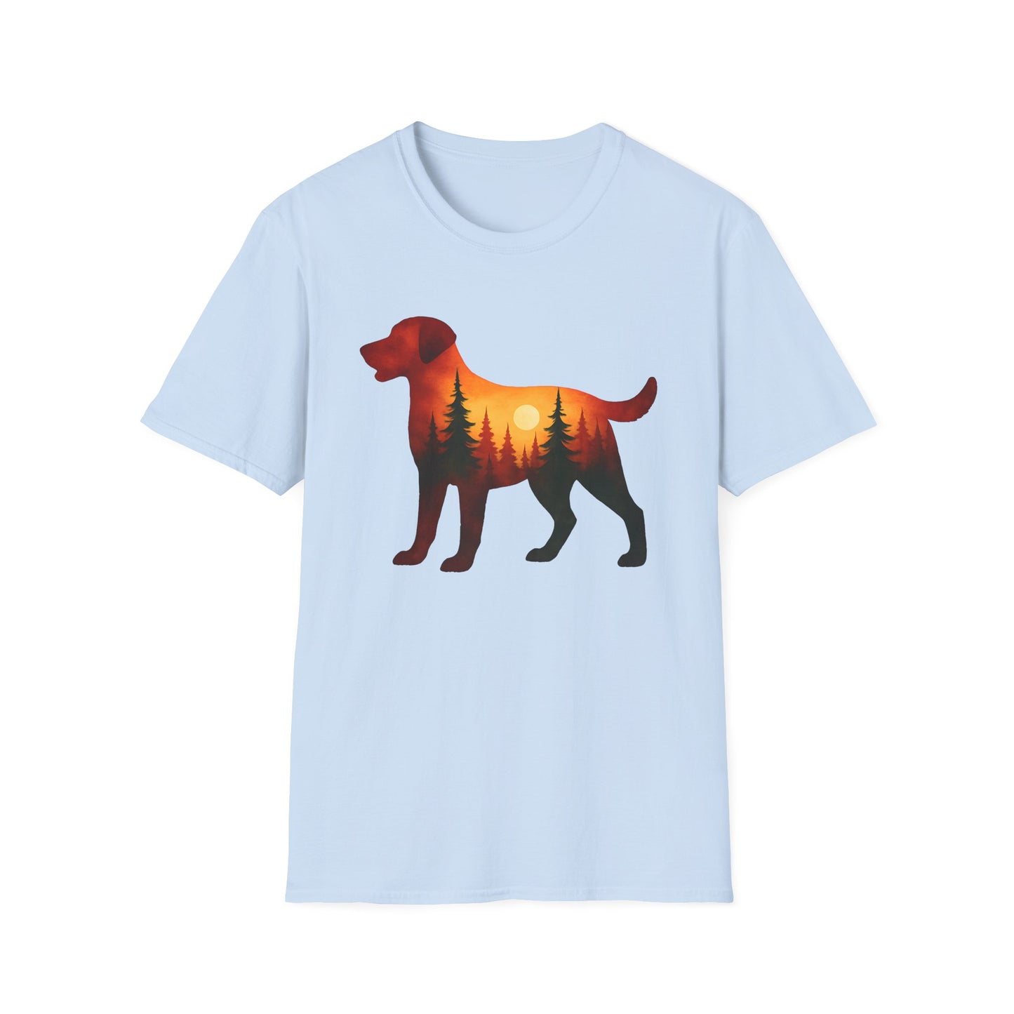 Sunset Dog Silhouette T-Shirt