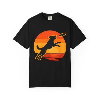 Dog Catching Frisbee T-shirt