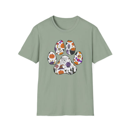 Halloween Cute Dog Paw Print T-shirt