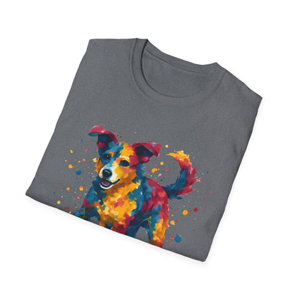 Color Splashed Watercolor Dog T-Shirt