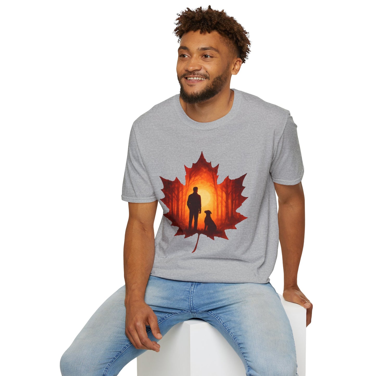 Autumn Hiking with Dog T-Shirt