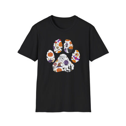 Halloween Cute Dog Paw Print T-shirt