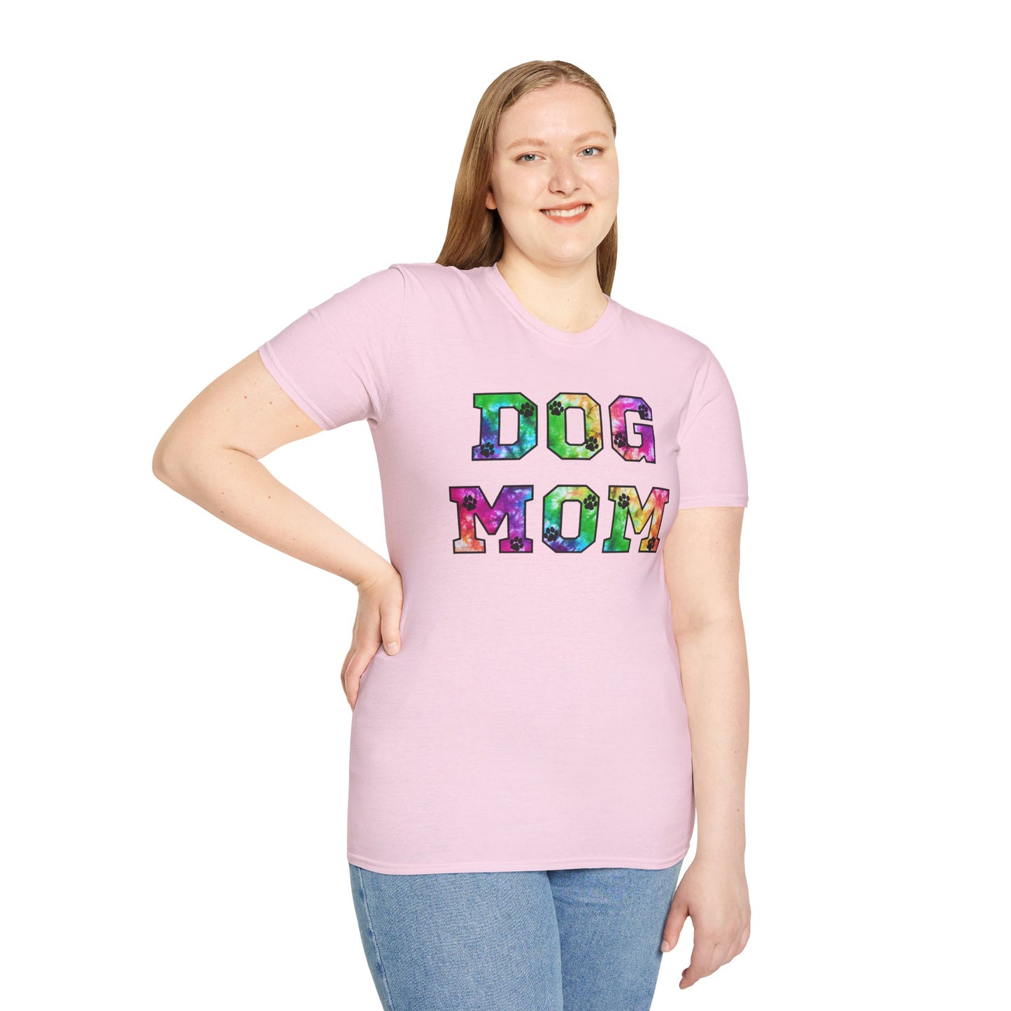 Colorful Dog Mom T-Shirt