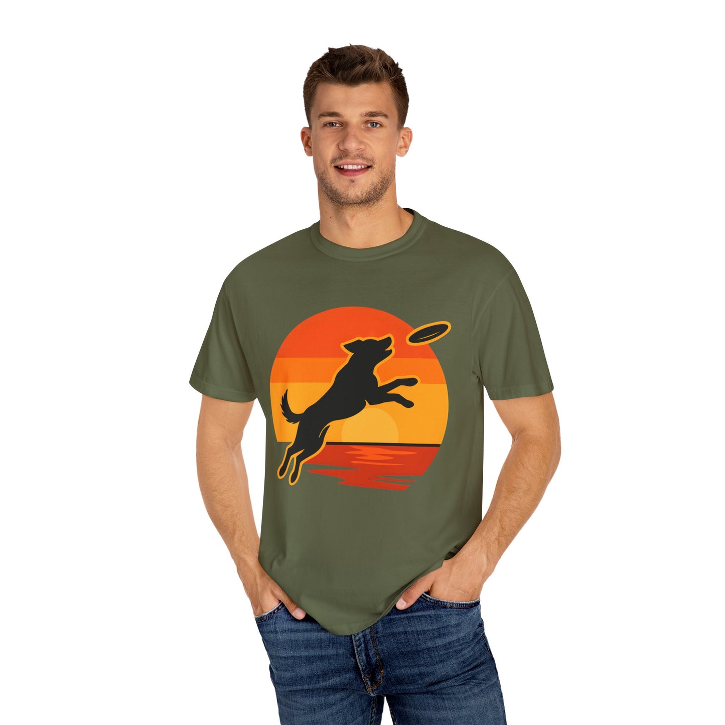 Dog Catching Frisbee T-shirt
