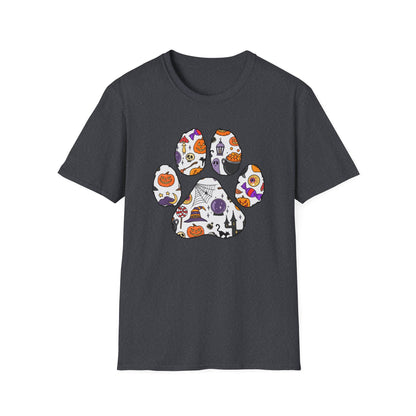 Halloween Cute Dog Paw Print T-shirt