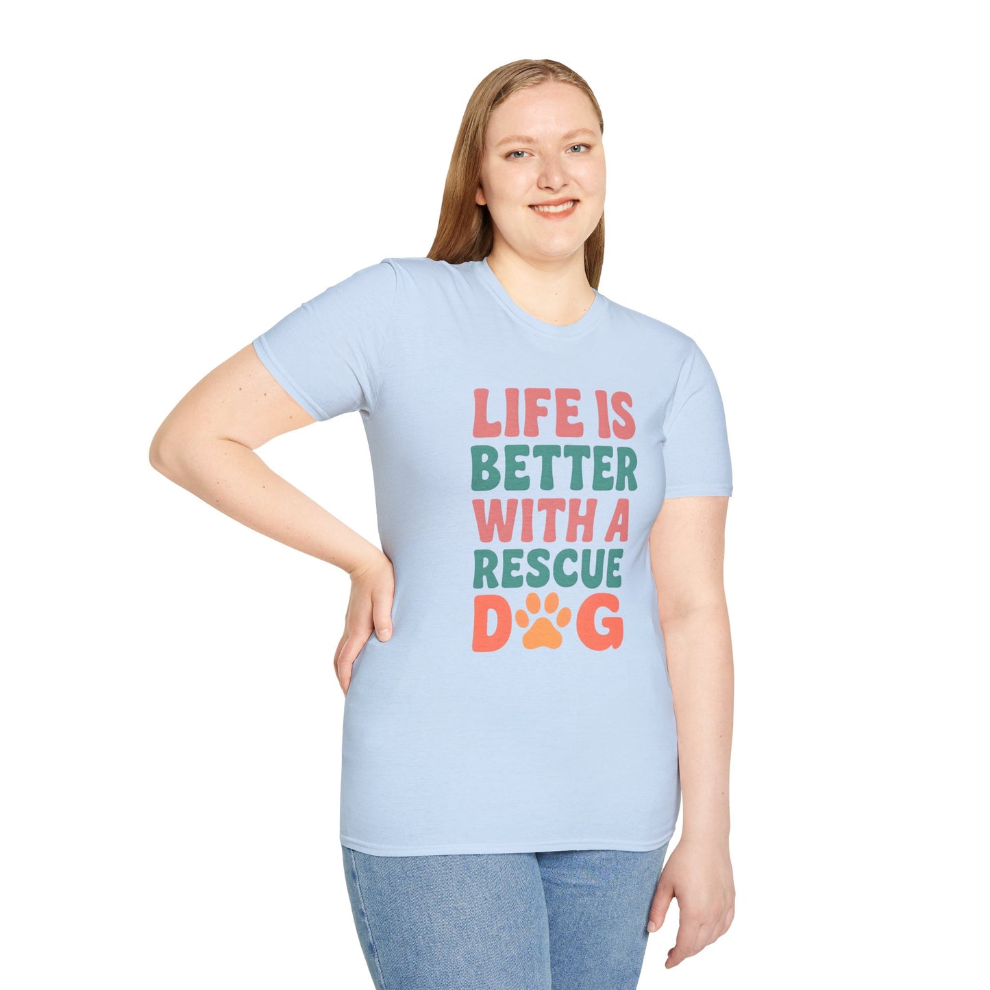 Life is Better with a Rescue Dog T-Shirt